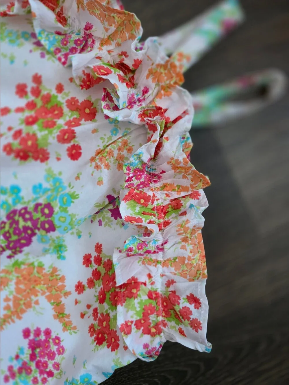 Janie & Jack floral ruffle shorts outfit
